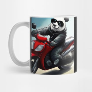 Motorcycle Panda Mug